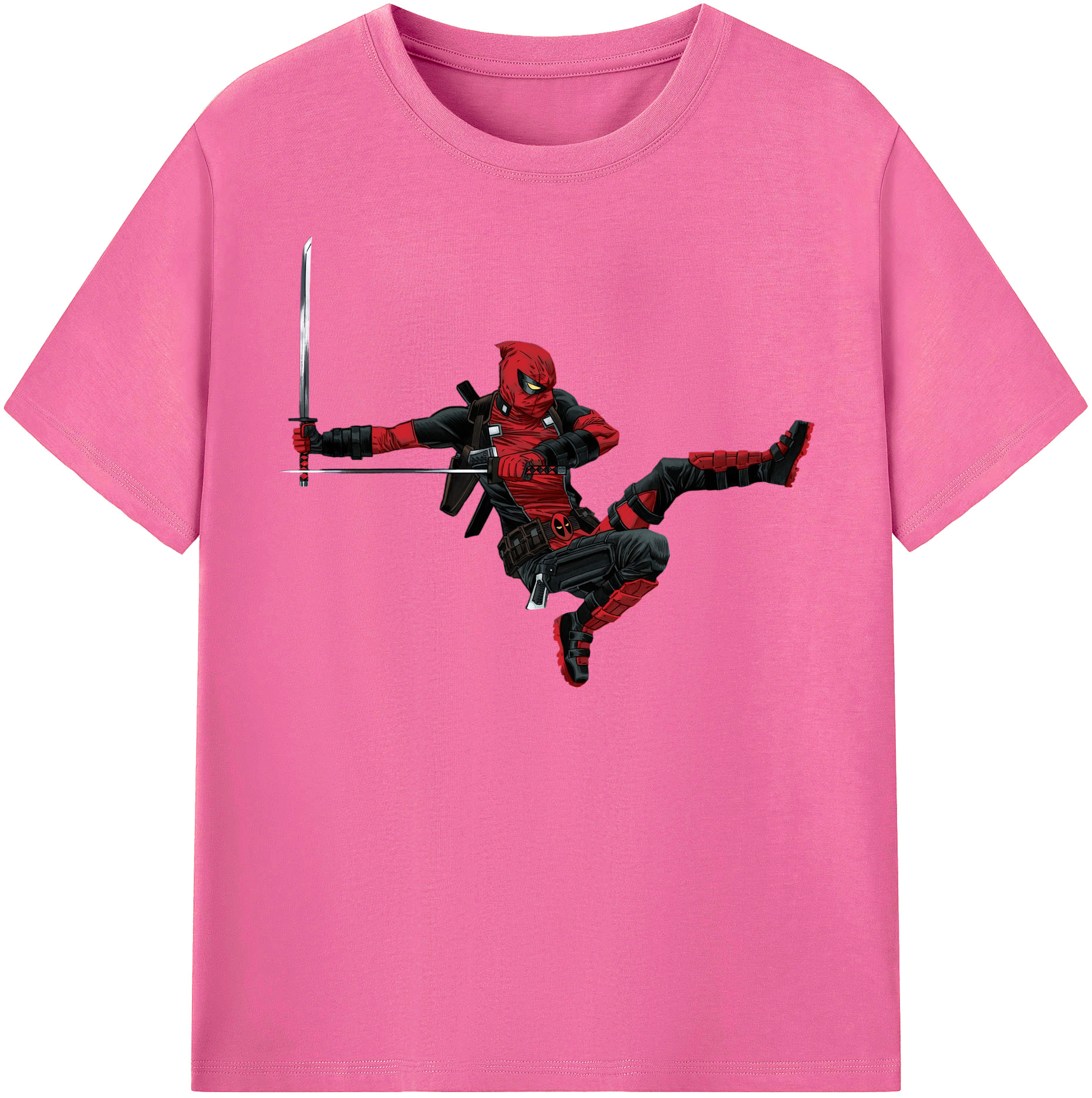 （画像用） Deadpool デッドプール レディースカジュアルプリントTシャツ（綿100％）